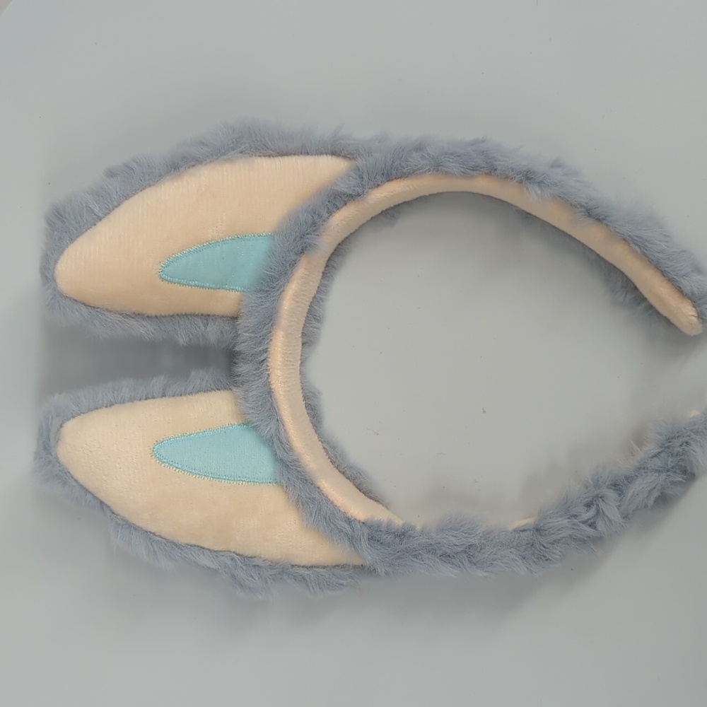 new Fuzzy Blue Labubu Costume ears headband Halloween Birthday Adult Child